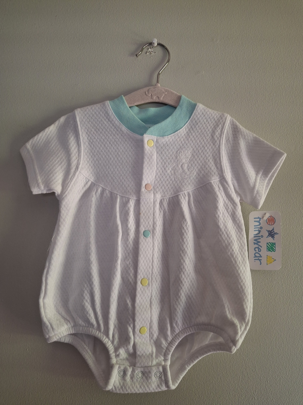 Vintage Miniwear Bubble Romper 12m 100% Cotton  * NWT*